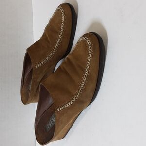 PreVata women leather mule 8.5 slip on casual retro y2k brown Office Casual